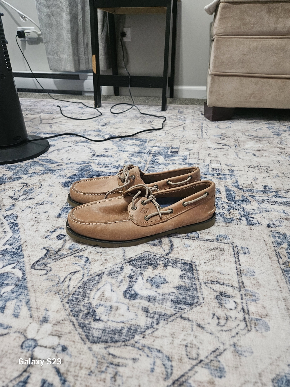 Sperry Top-Sider Men's 9M Brown Leather 2-Eye Boat Shoes Casual Loafers Great Co